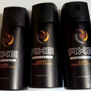 Bundle of 3 AXE Dark Temptation Deodorant Body Spray (150ml)